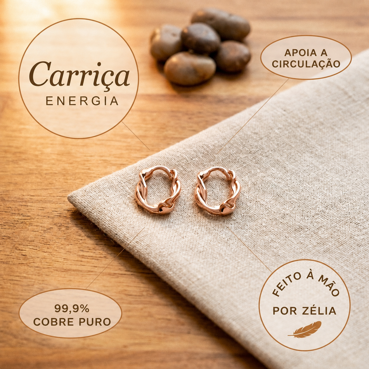 RAMINA · Scricciolo · Paar Creolen