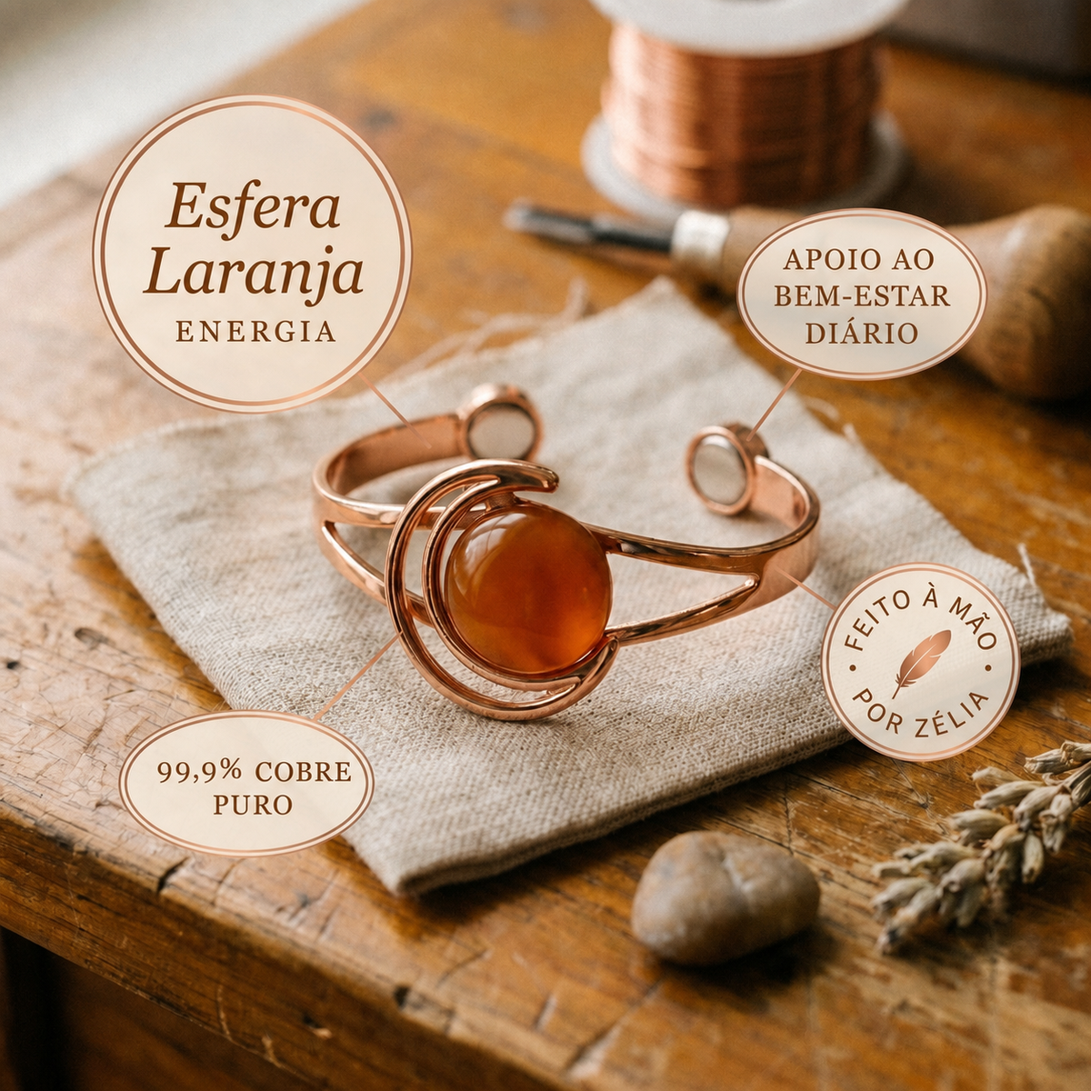 RAMINA · Sfera Arancio · Bracelet